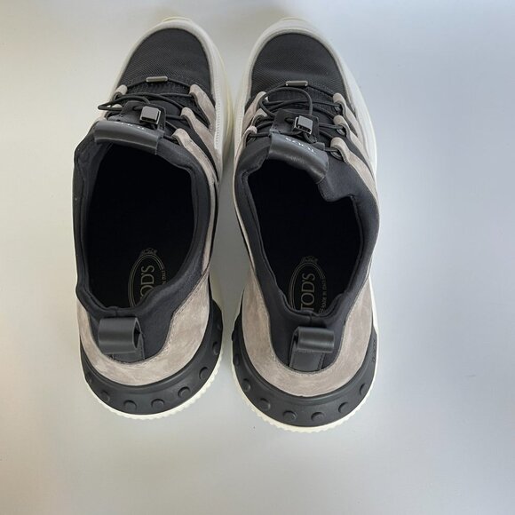 Tod's Italy No-code Black & White Active Sport Light 91B Leather Sneakers shoes - Picture 3 of 8